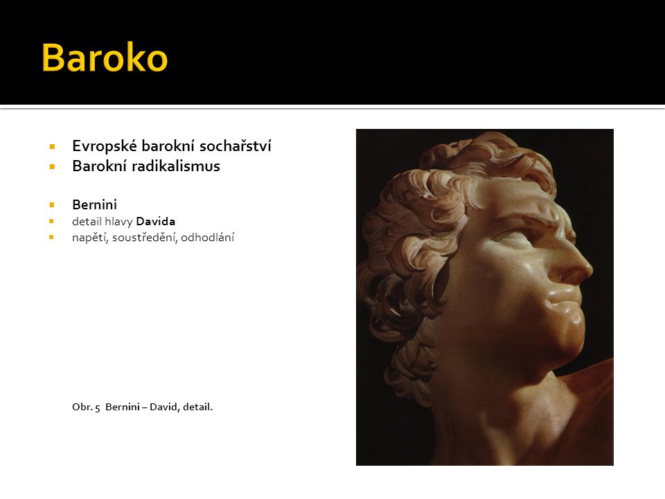 Baroko Evropské barokní sochařství Barokní radikalismus Bernini