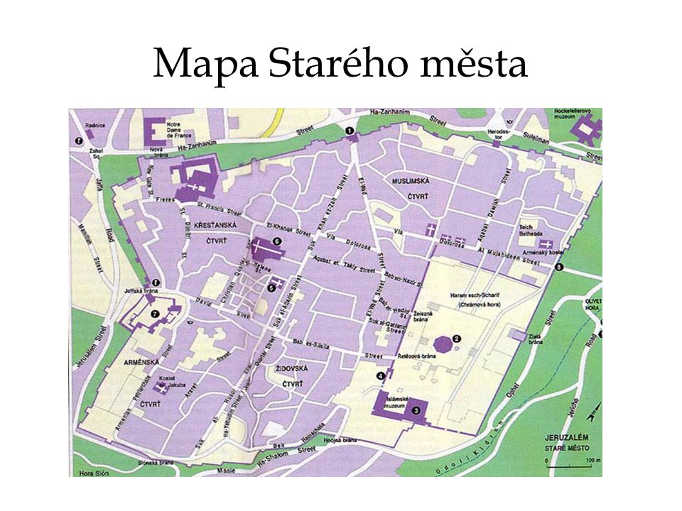 Mapa Starého města