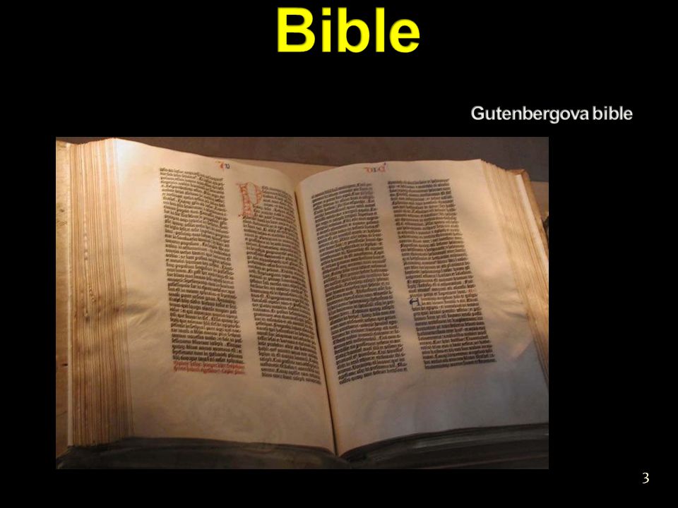 Bible Gutenbergova bible