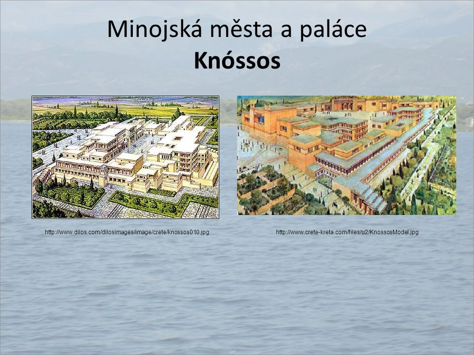 Minojská města a paláce Knóssos