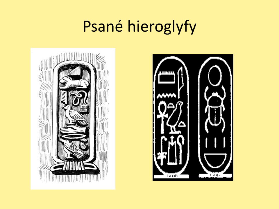 Psané hieroglyfy