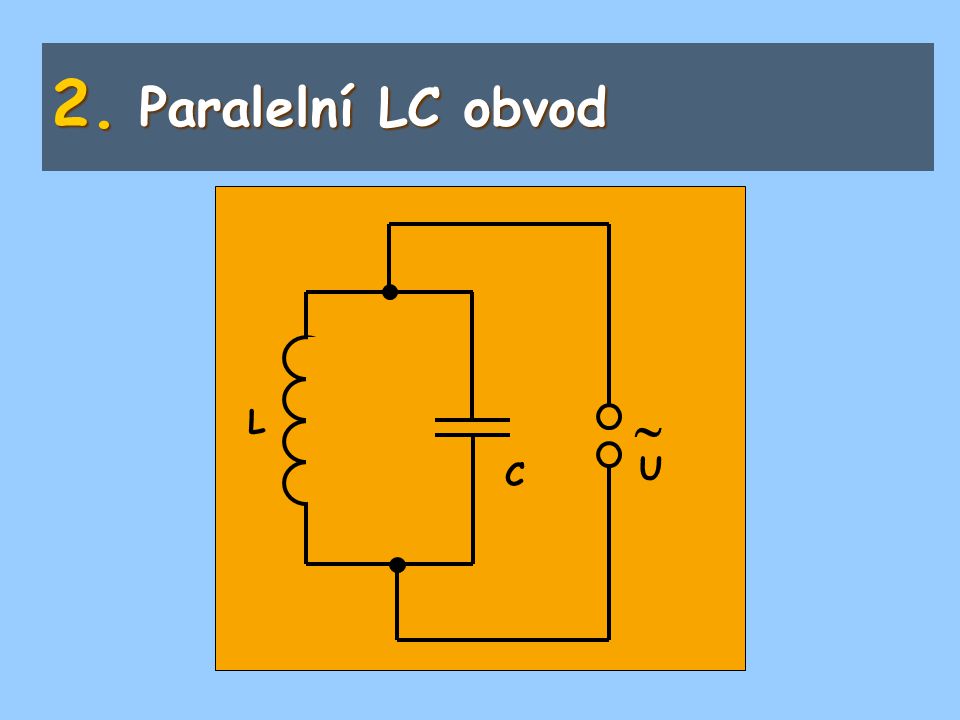 Paralelní LC obvod  L C U