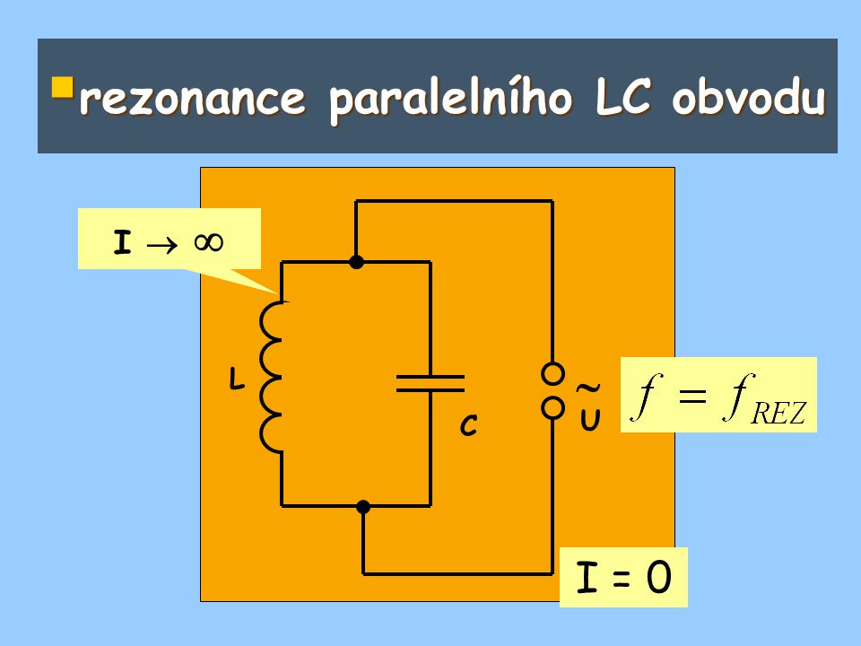 rezonance paralelního LC obvodu