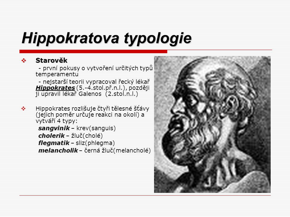 Hippokratova typologie