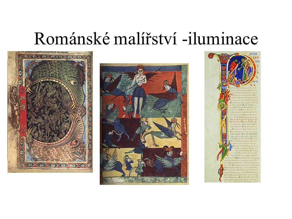 Románské malířství -iluminace