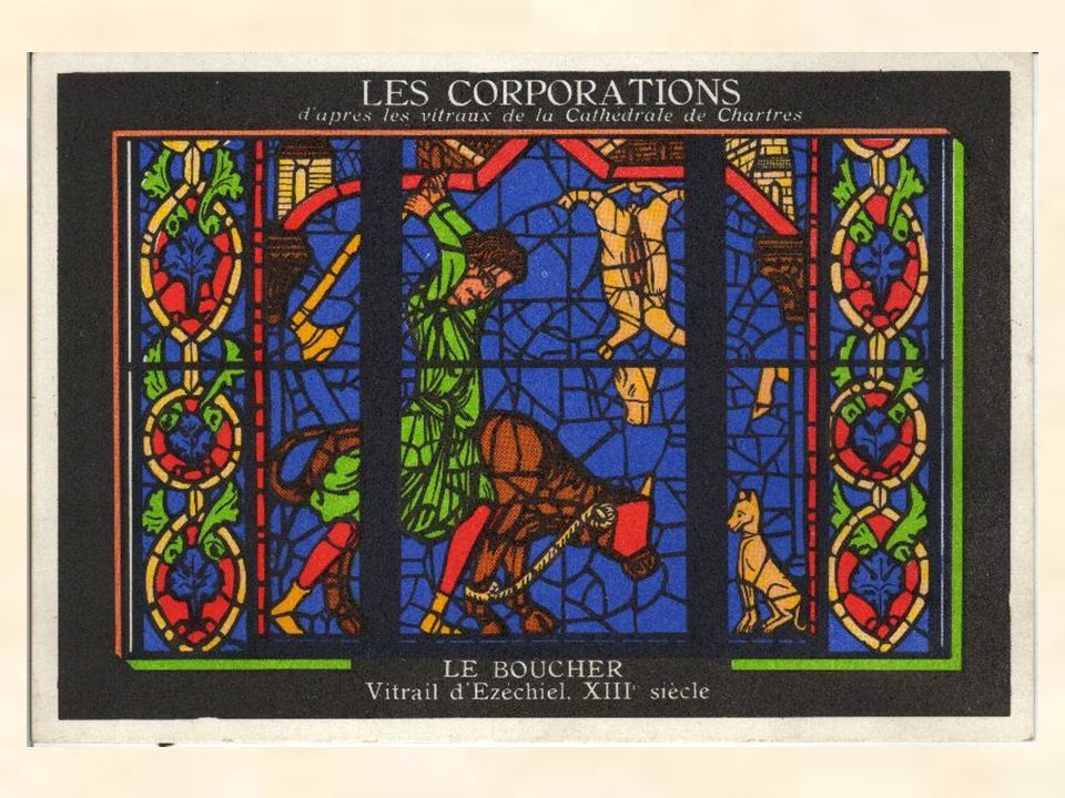 Chartres vitráž Ezechiel, 13. století