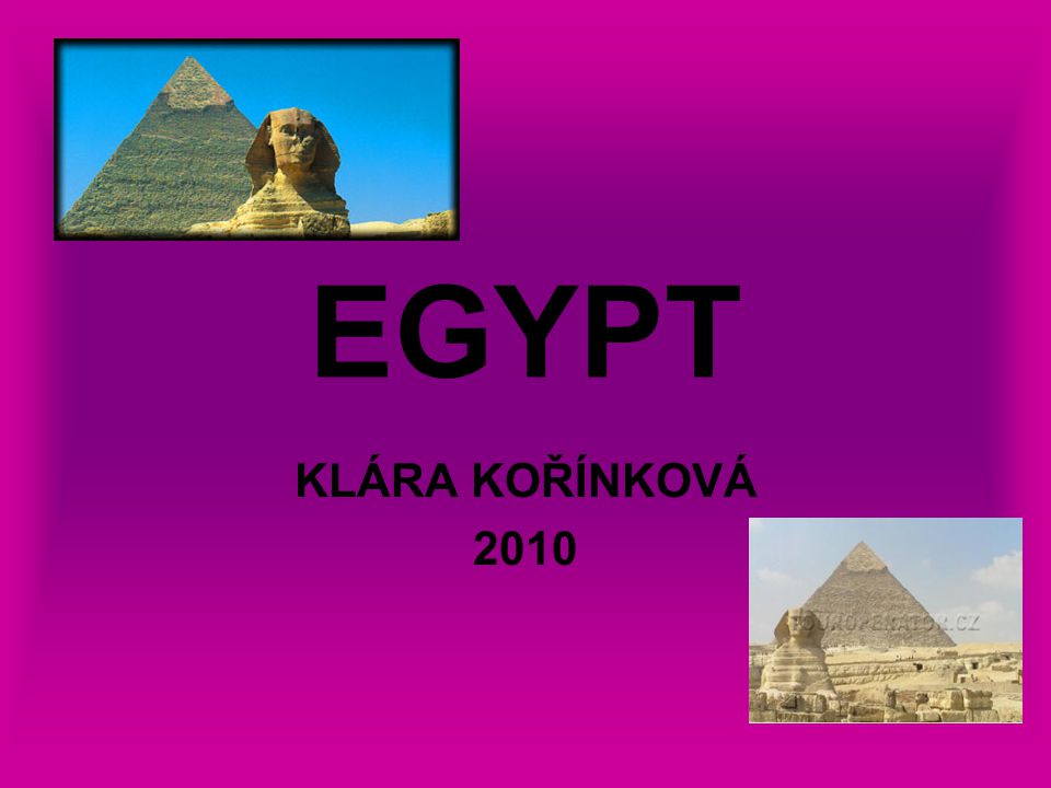 EGYPT KLÁRA KOŘÍNKOVÁ 2010