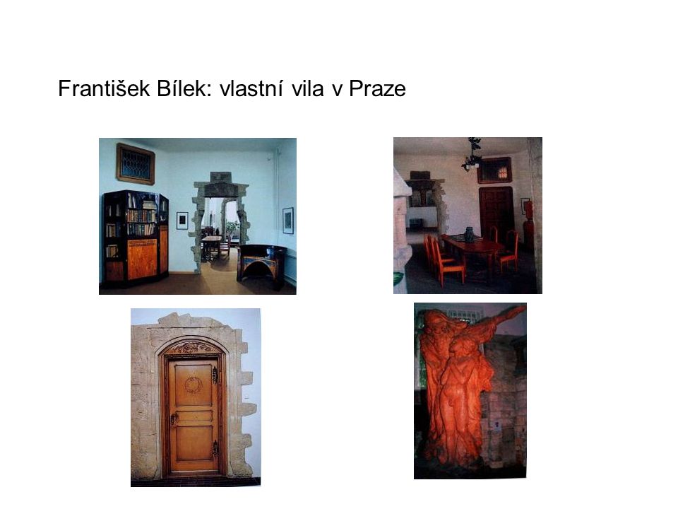 František Bílek: vlastní vila v Praze