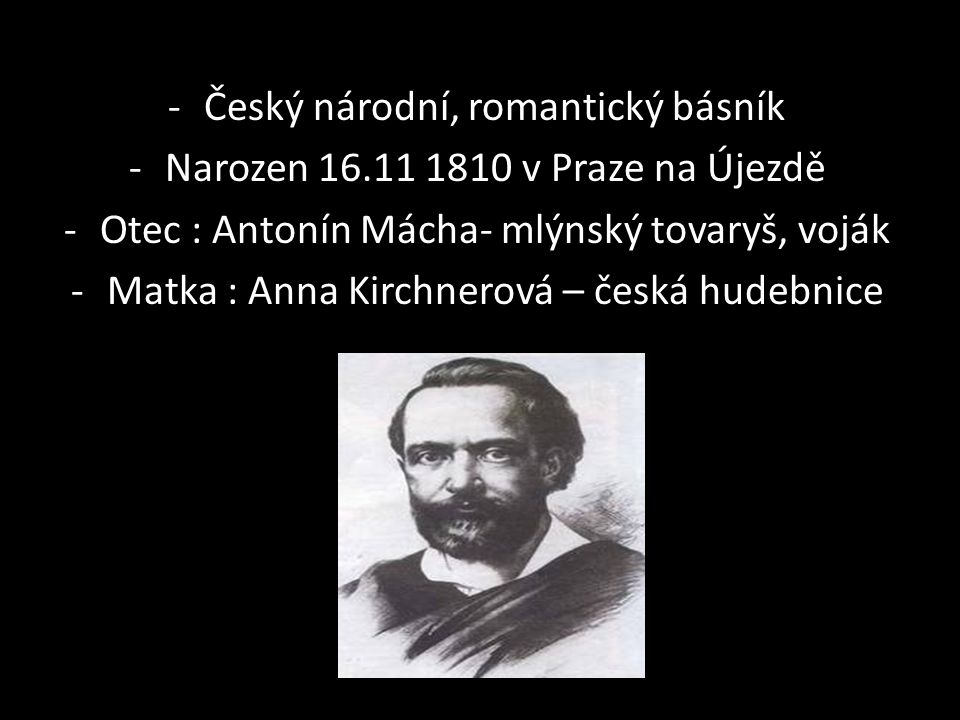 Ně Český národní, romantický básník