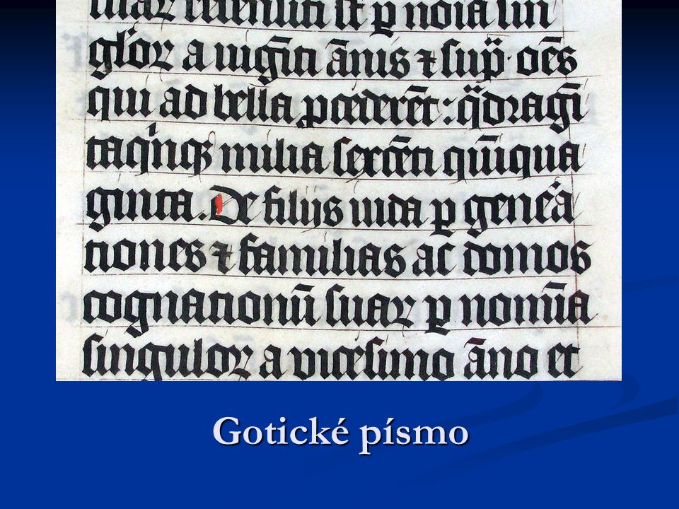 Gotické písmo