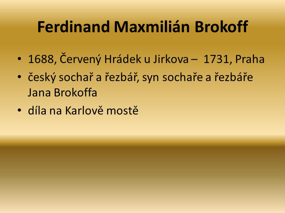 Ferdinand Maxmilián Brokoff