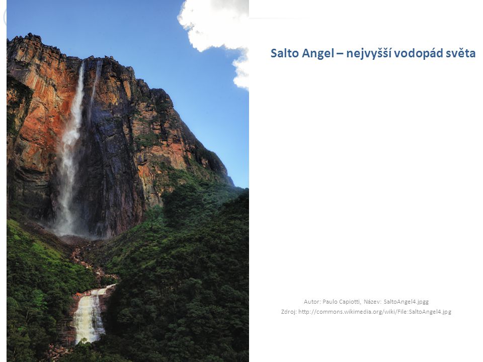 Salto Angel – nejvyšší vodopád světa