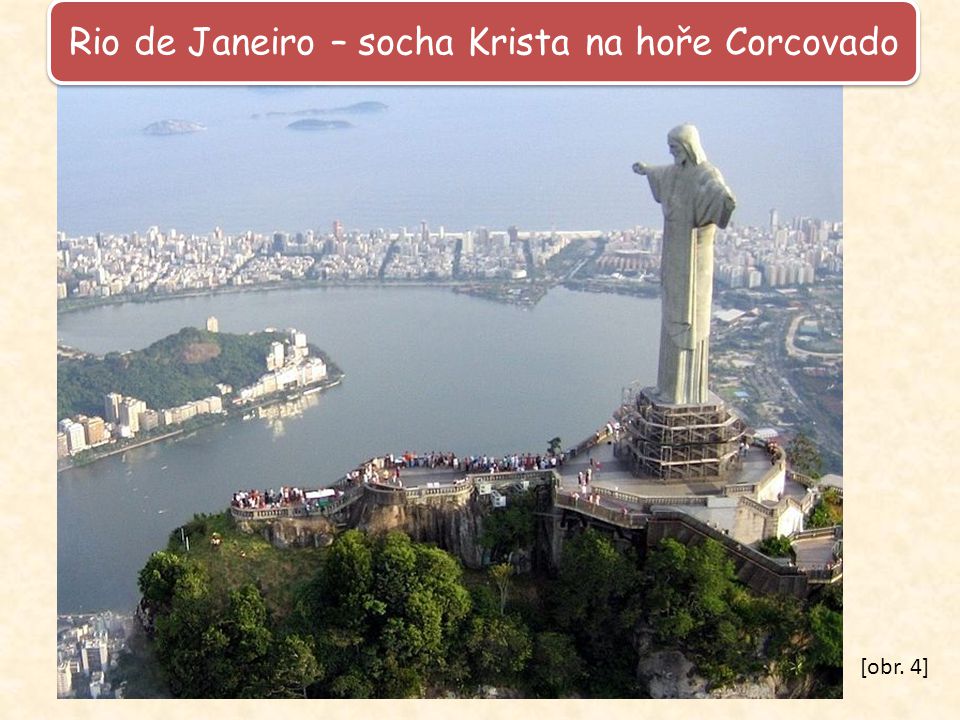 Rio de Janeiro – socha Krista na hoře Corcovado
