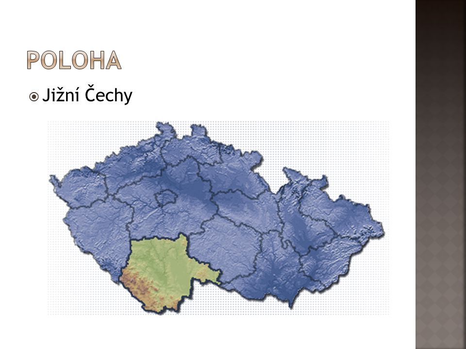poloha Jižní Čechy