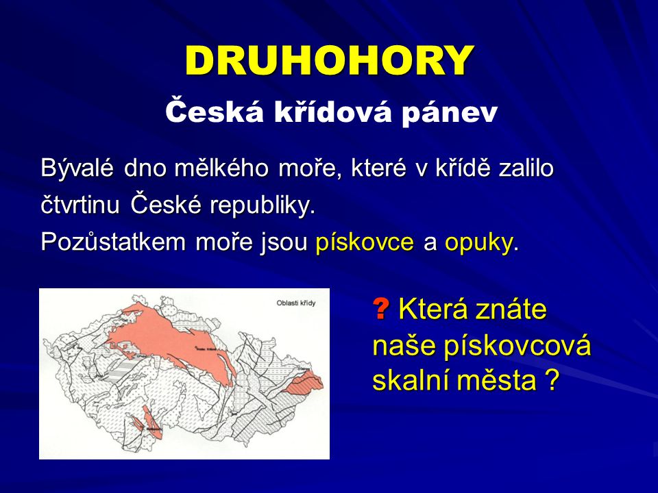 DRUHOHORY Česká křídová pánev