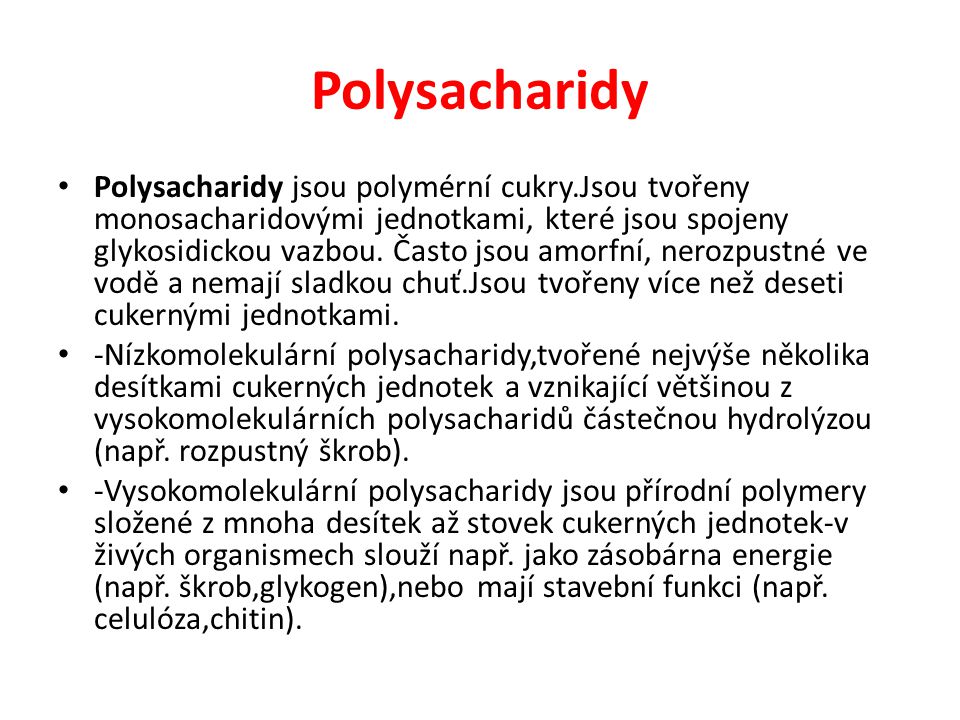 Polysacharidy