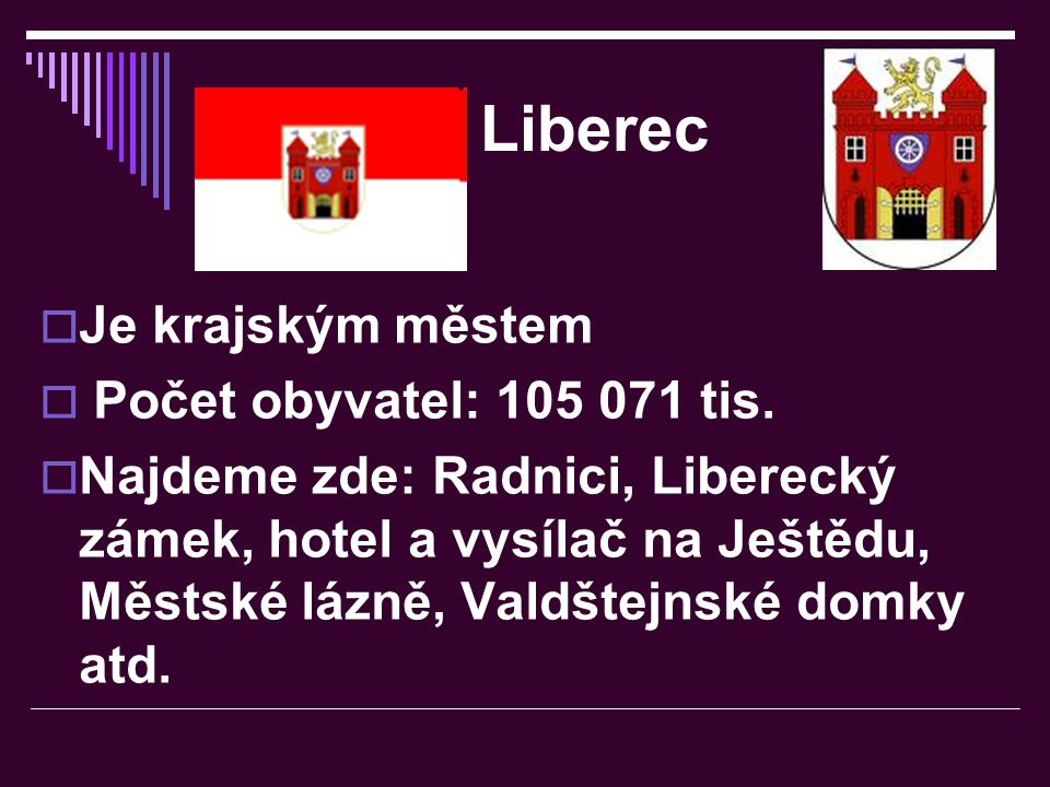 Liberec Je krajským městem Počet obyvatel: tis.