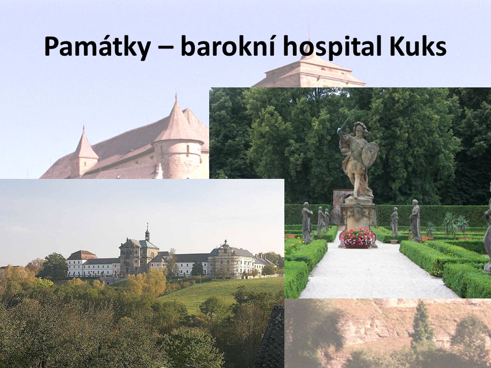 Památky – barokní hospital Kuks