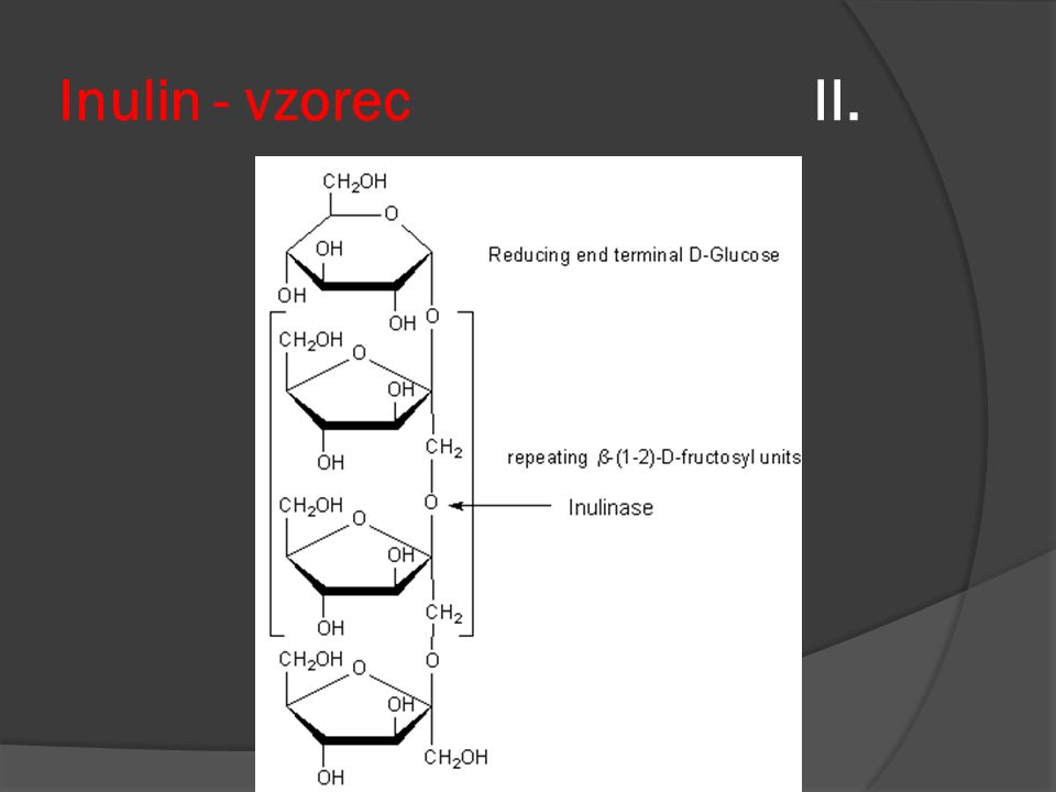 Inulin - vzorec II.