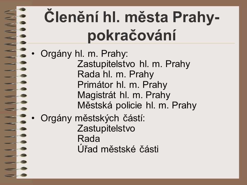 Členění hl. města Prahy-pokračování