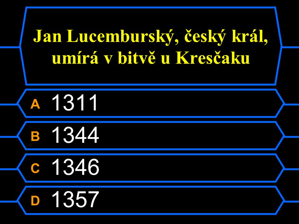 Jan Lucemburský, český král, umírá v bitvě u Kresčaku