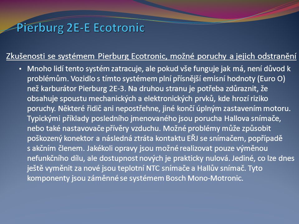 Pierburg 2E-E Ecotronic