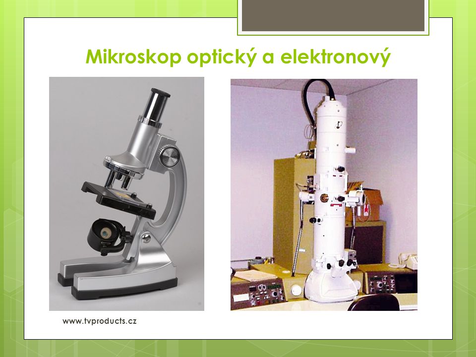 Mikroskop optický a elektronový