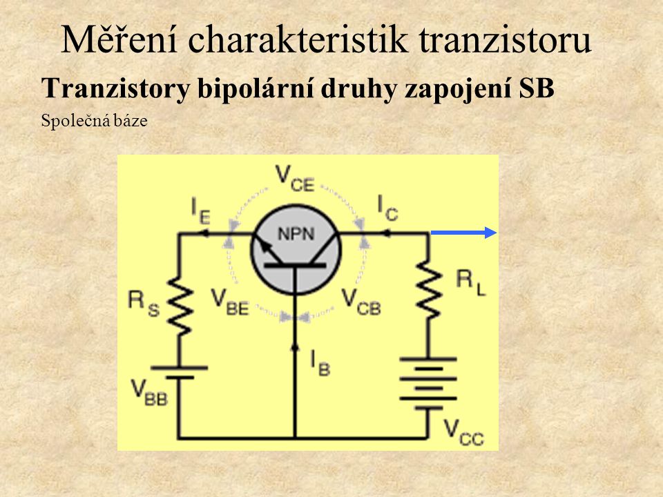 Měření charakteristik tranzistoru