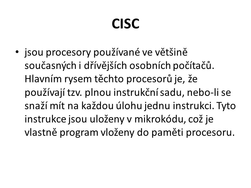 CISC