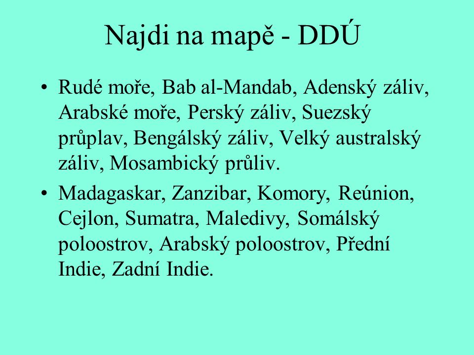 Najdi na mapě - DDÚ