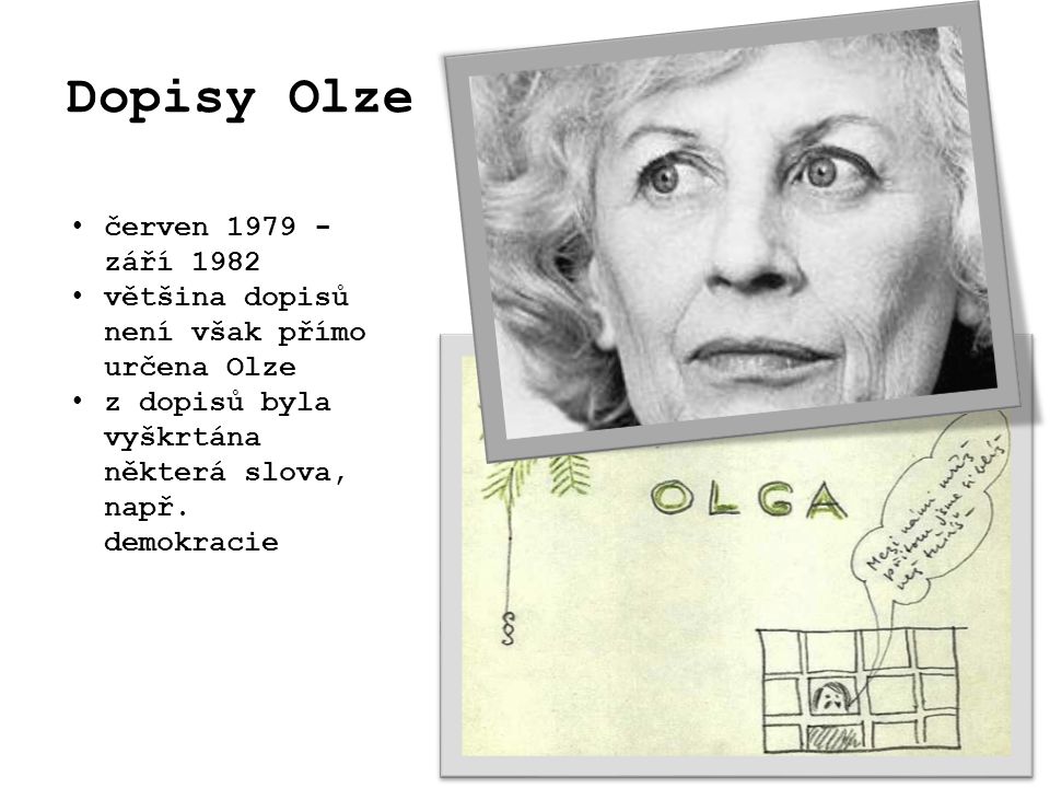 Dopisy Olze červen září 1982