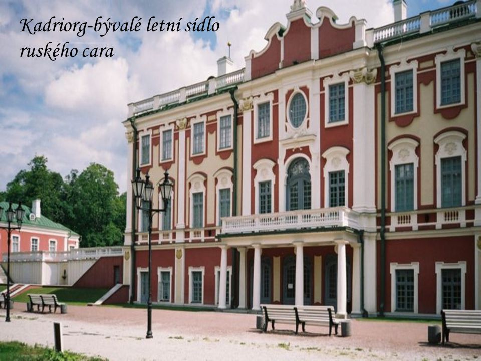 Kadriorg-bývalé letní sídlo ruského cara
