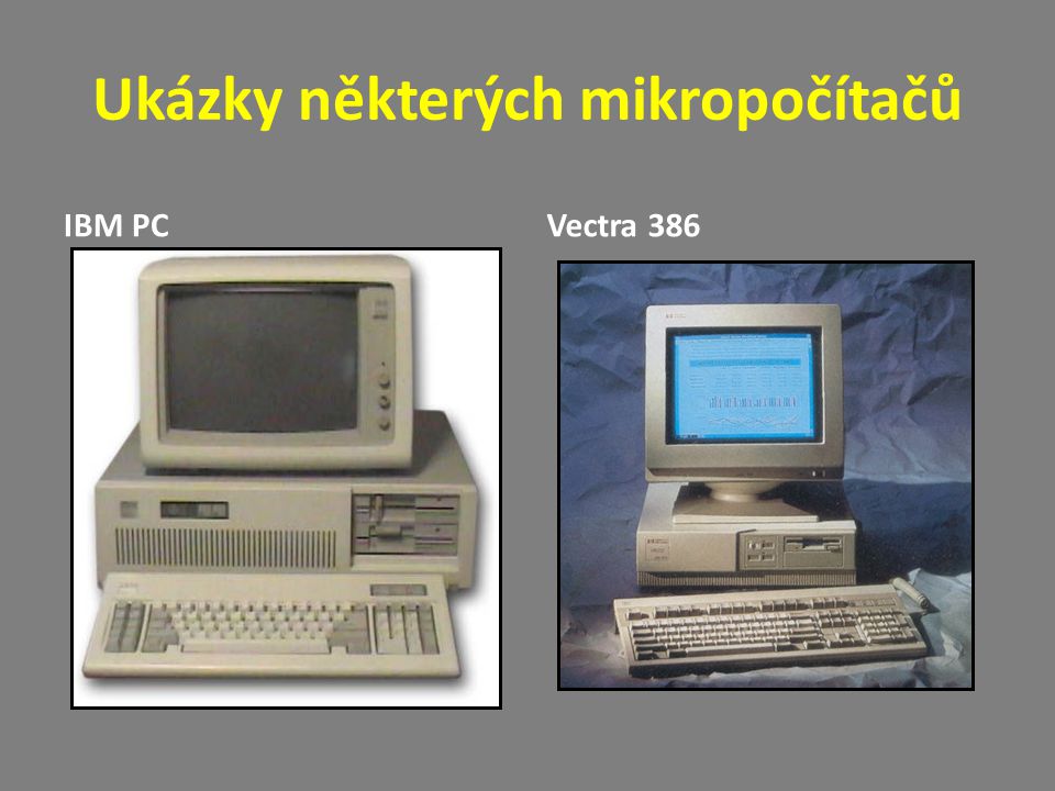 Ukázky některých mikropočítačů