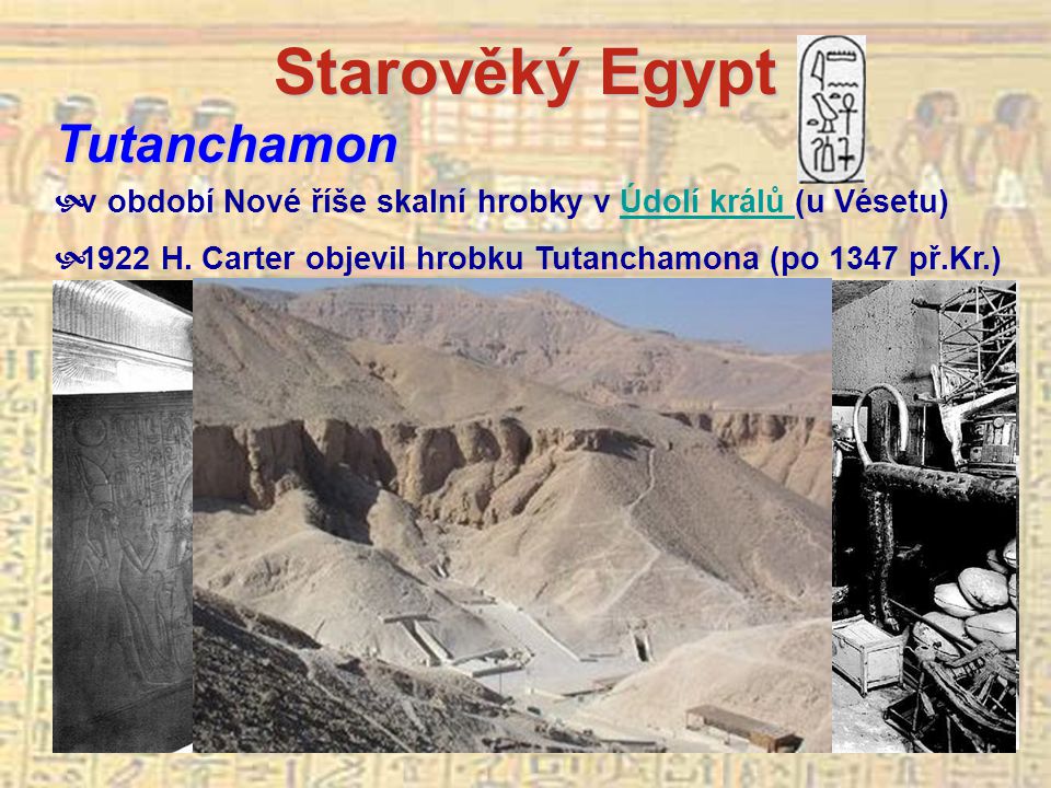 Starověký Egypt Tutanchamon