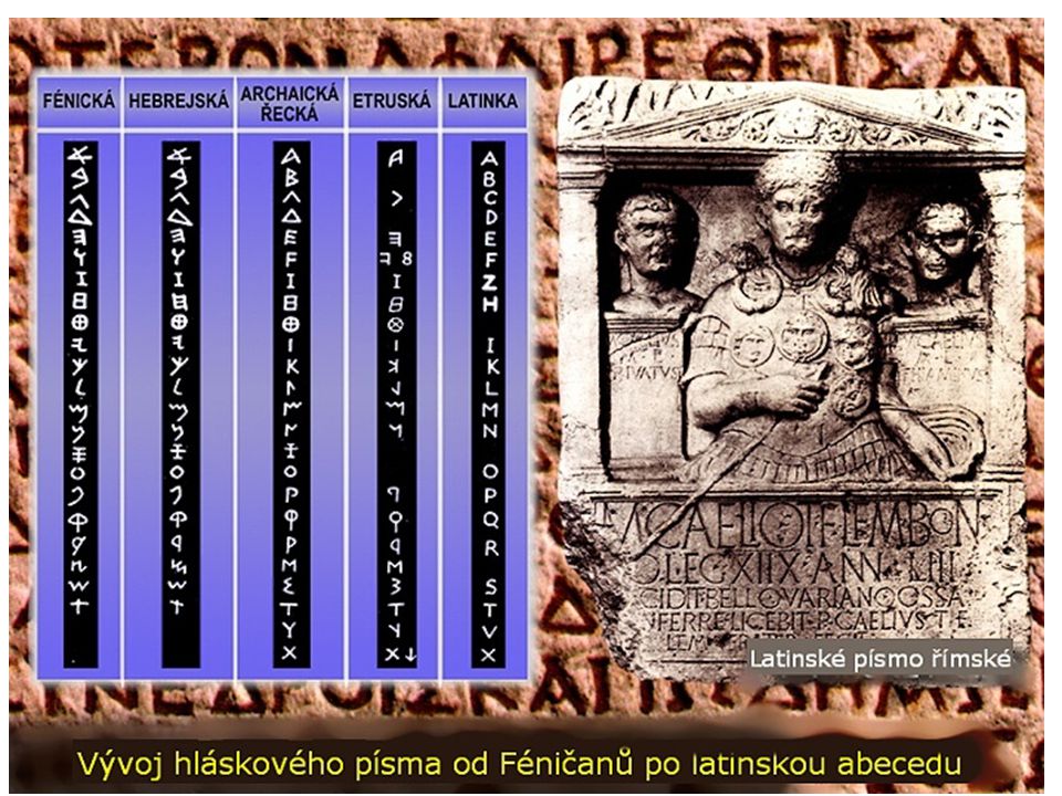 Etruskové Písmo - jazyk