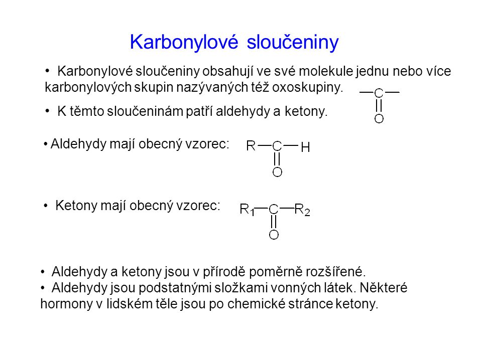 Karbonylové sloučeniny