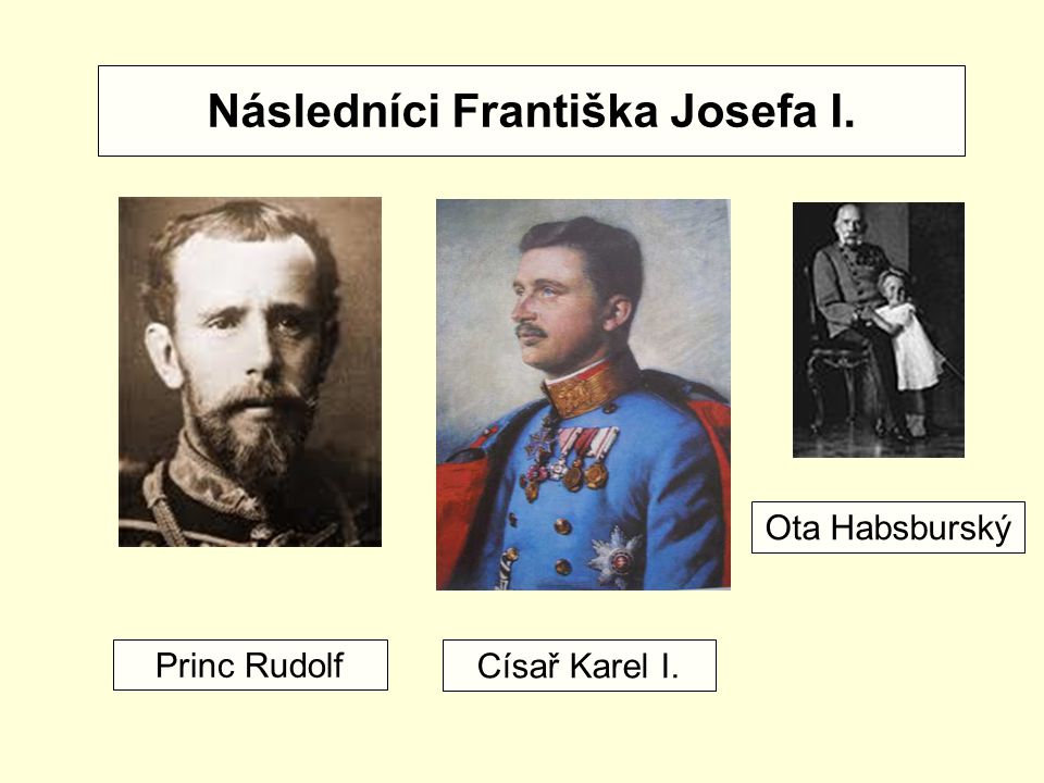 Následníci Františka Josefa I.