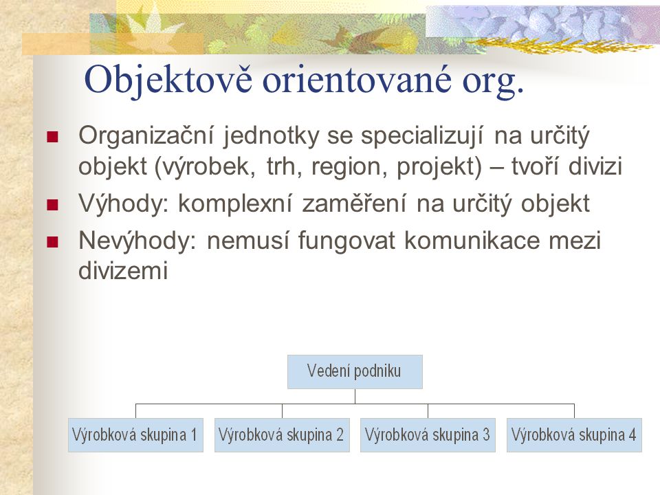 Objektově orientované org.