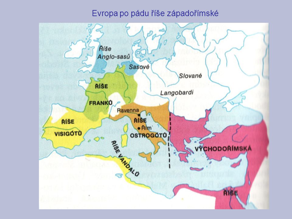 Evropa po pádu říše západořímské
