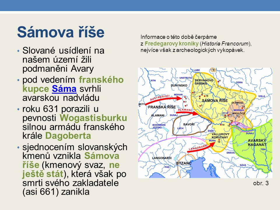 Sámova říše Slované usídlení na našem území žili podmaněni Avary