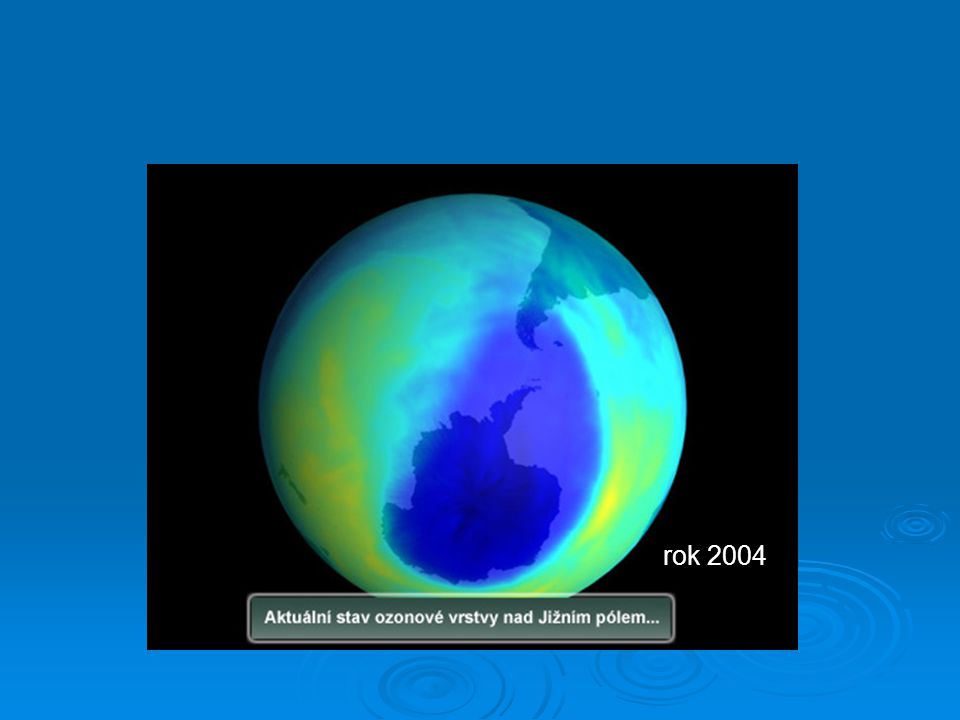 Ozonová vrstva rok 2004