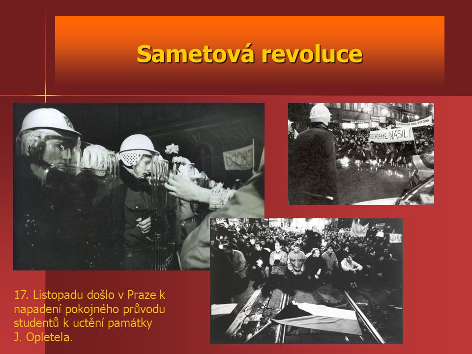 Sametová revoluce 17.