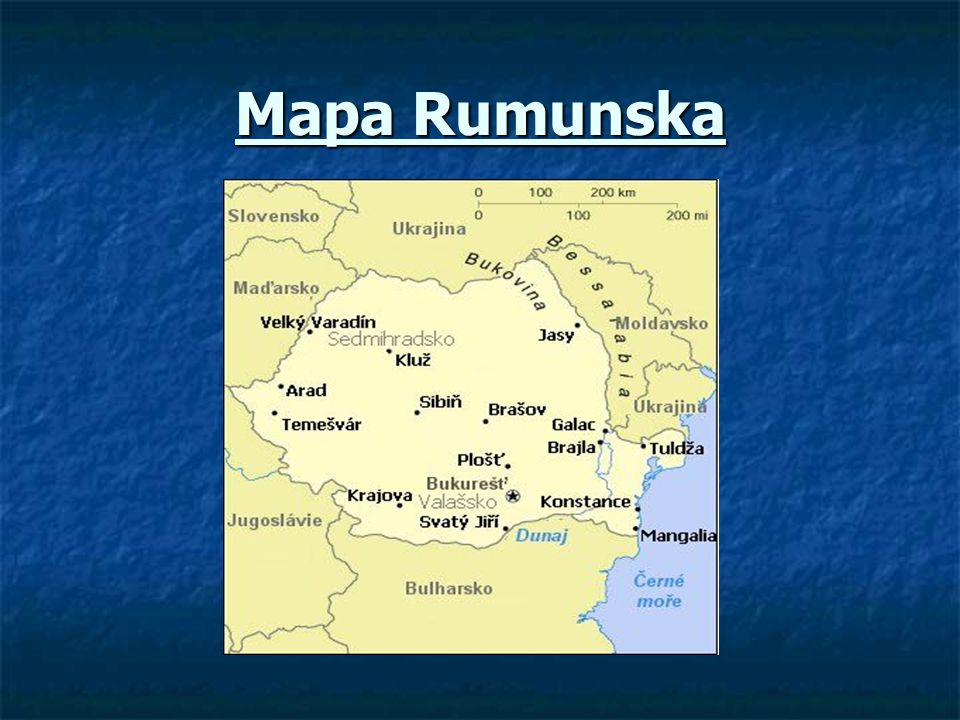 Mapa Rumunska