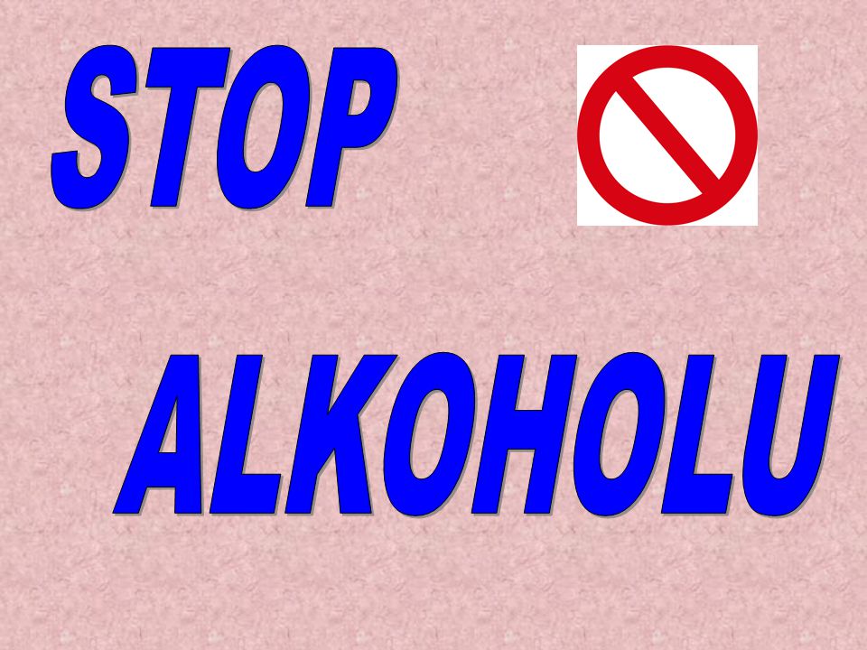 STOP ALKOHOLU