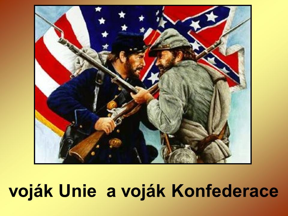 voják Unie a voják Konfederace