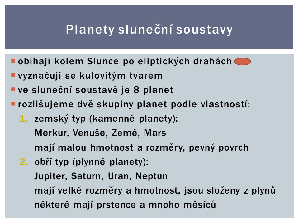 Planety sluneční soustavy
