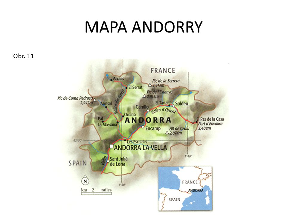 MAPA ANDORRY Obr. 11