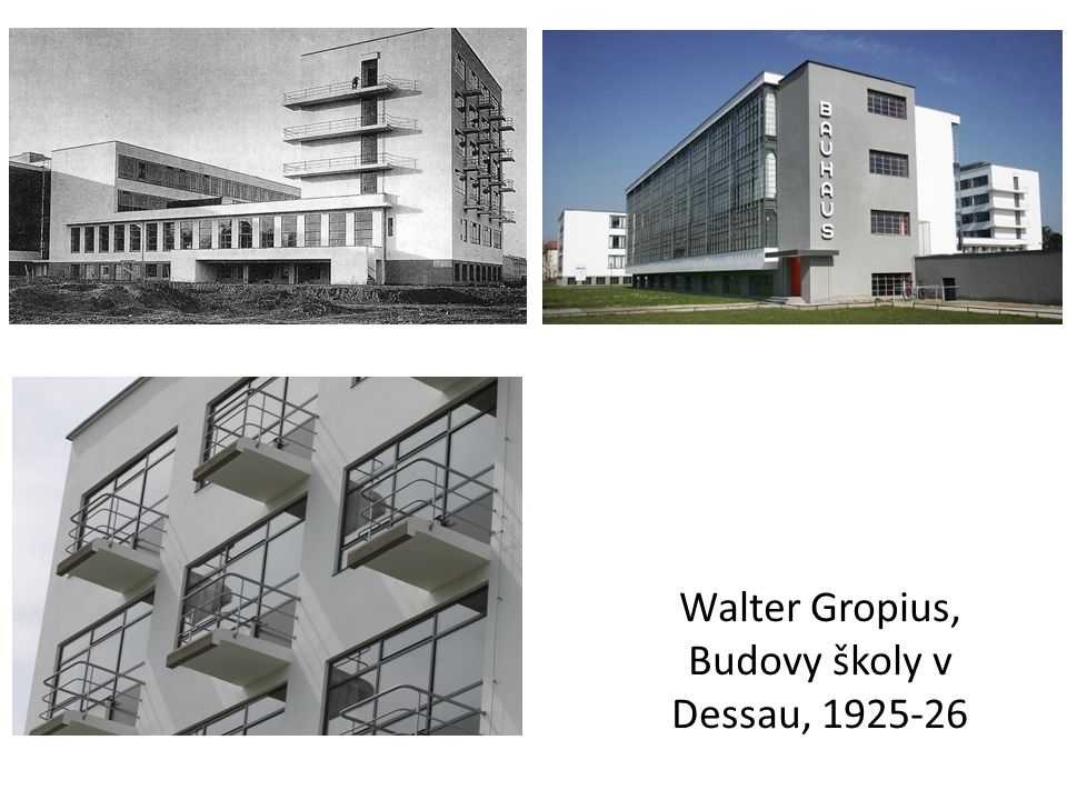 Walter Gropius, Budovy školy v Dessau,