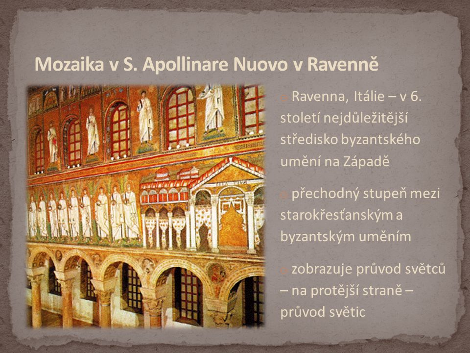 Mozaika v S. Apollinare Nuovo v Ravenně