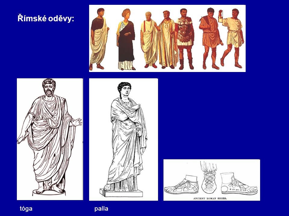 Římské oděvy: tóga palla